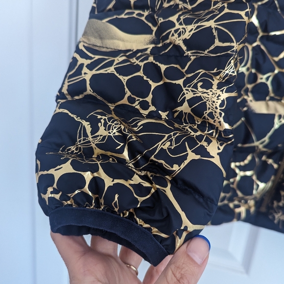 Funky Gold and Black Spring Coat- Size M - Picture 4 of 8